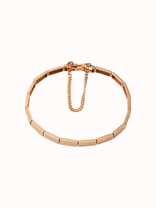 14K 18K 디아노 사각 체인 팔찌(소,대 사이즈)