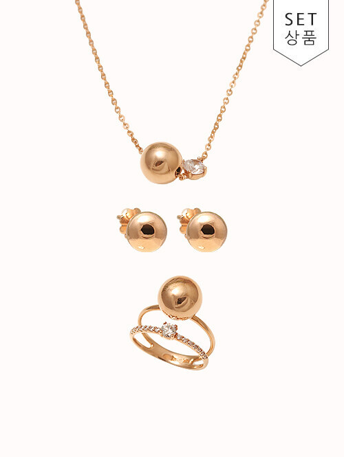 14K 18K 레비앙 볼 반지