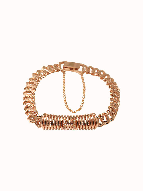 14K 18K 올루아 스프링 팔찌