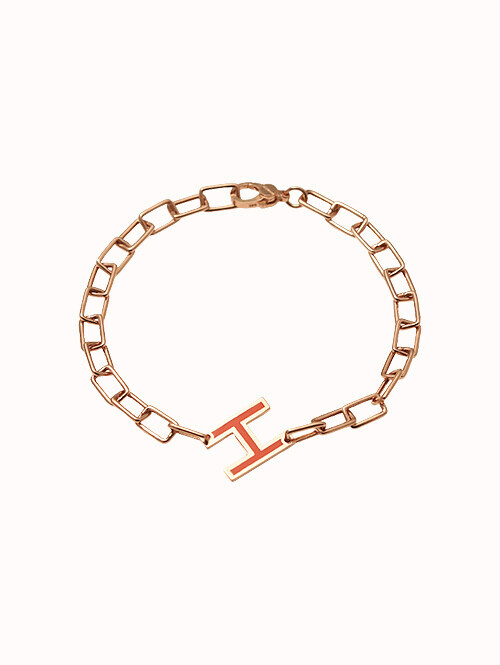 14K 18K 헤븐 에폭시 이니셜 팔찌