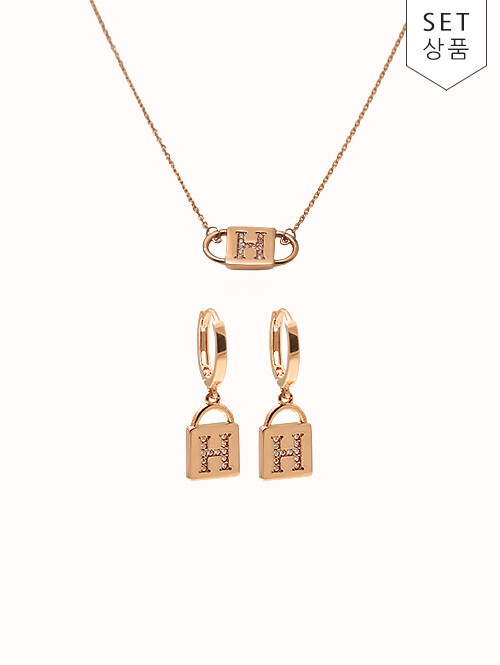 14K 18K 헨리나 자물쇠 목걸이