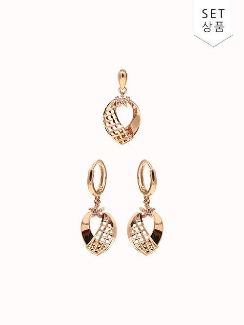 14K 18K 코베른 퀄팅 펜던트 (체인별도상품)