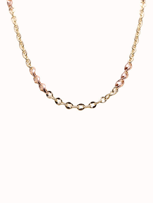 14K 18K 네사 트위스트 체인