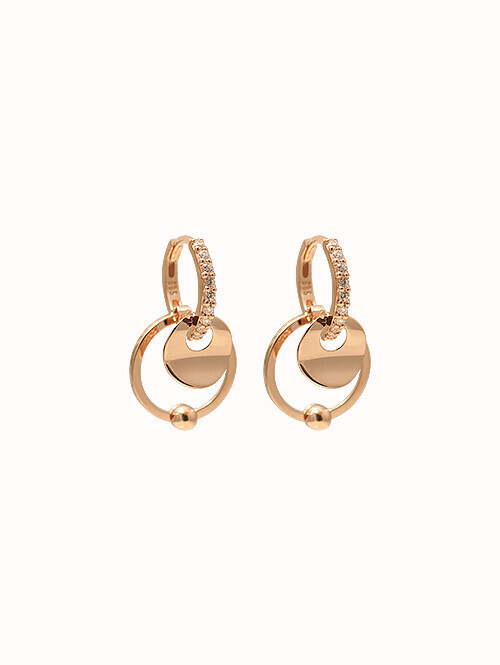 14K 18K 바히토 써클 귀걸이