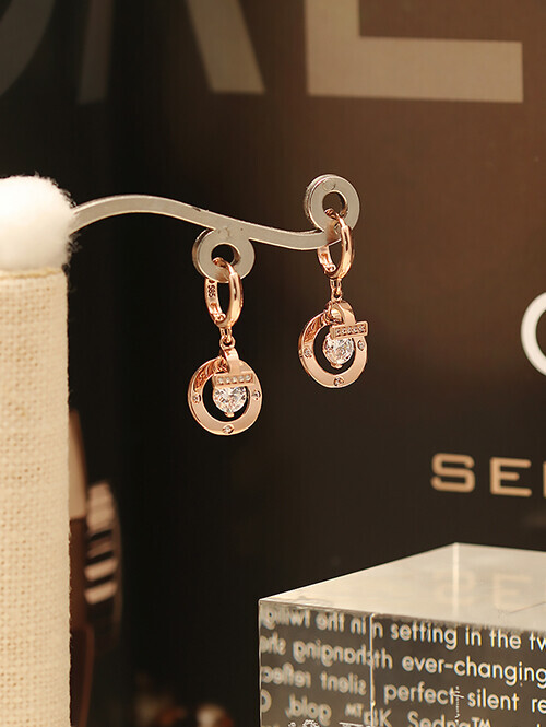 14K 18K 트시카 써클 귀걸이