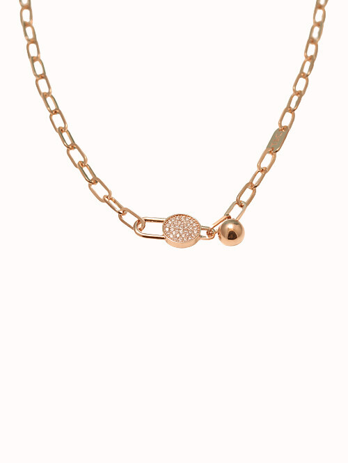 14K 18K 아벨다 클립 목걸이