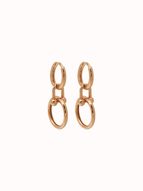 14K 18K 반다니 써클 귀걸이