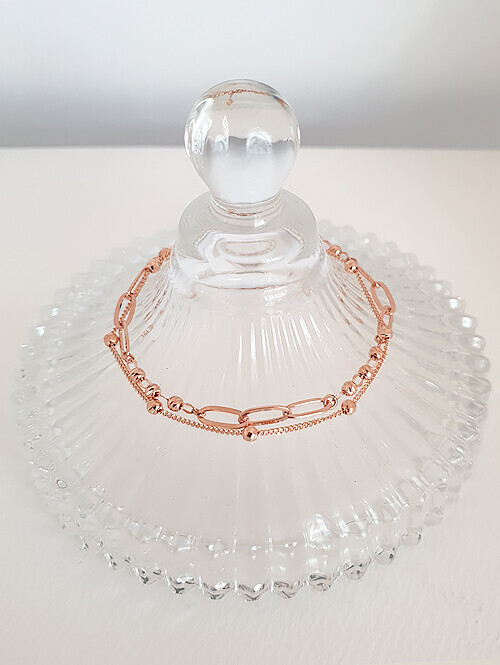 14K 엘리미언 두줄 팔찌(대사이즈)