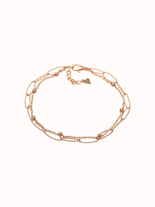 14K 18K 코바티 두줄 팔찌