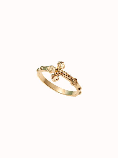 14K 18K 레디몬트 십자가 묵주반지