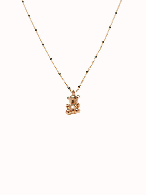 14K 18K 쥬미베어 에폭시 볼 체인 목걸이