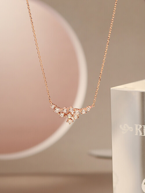 14K 18K 셀라드 큐빅 목걸이