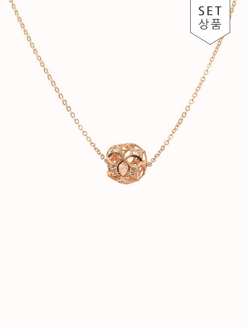 14K 18K 크레아 매쉬 볼 목걸이