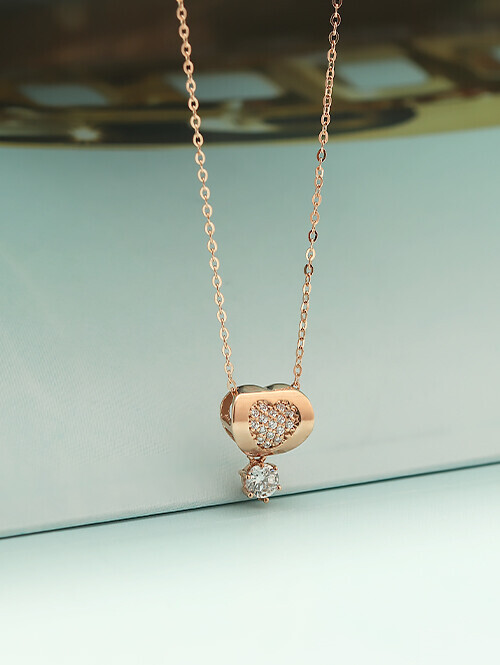 14K 18K 아리에티스 하트 목걸이