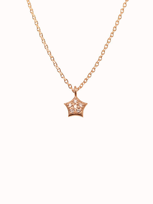 14K 18K 파렐 별 목걸이