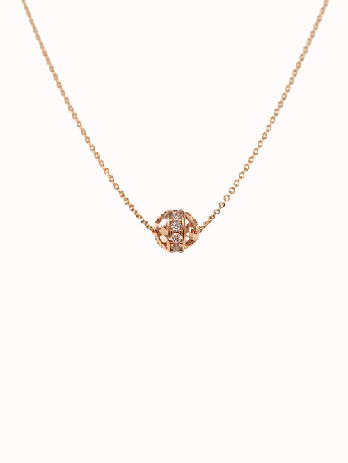 14K 18K 사비노 볼 목걸이