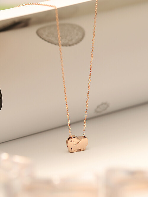 14K 18K 하리프 코끼리 목걸이