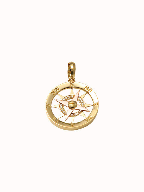 14K 18K 네이튼 나침반 펜던트