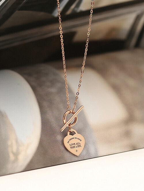 14K 18K 엔드 하트 목걸이