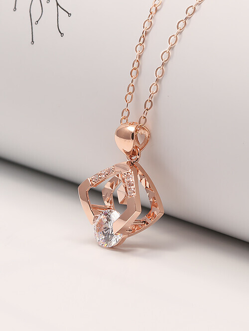 14K 18K 인사이드 스퀘어 펜던트 (체인별도상품)