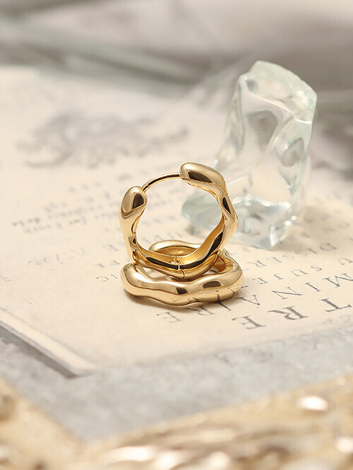 14K 18K 페리아 링 귀걸이