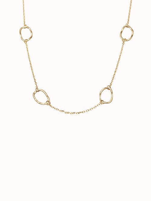 14K 18K 엘브아 써클 목걸이
