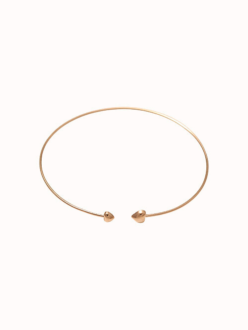 14K 18K 코픈 하트 뱅글 팔찌