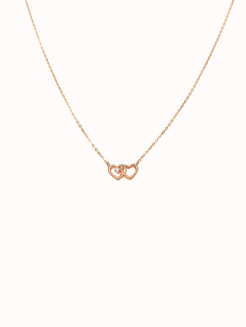 14K 18K 데인 하트 목걸이