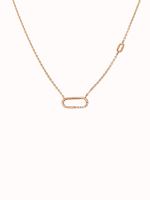 14K 18K 모네 클립 목걸이