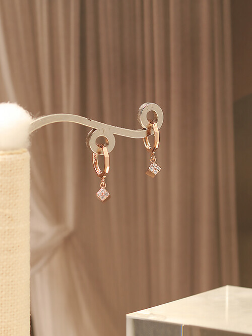 14K 18K 니코 큐브 귀걸이