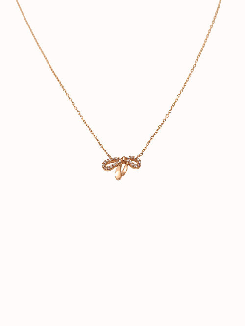 14K 18K 아벨라 리본 목걸이