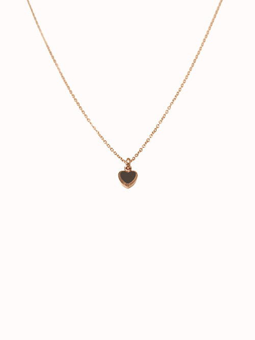 14K 18K 셀브아 오닉스 하트 목걸이