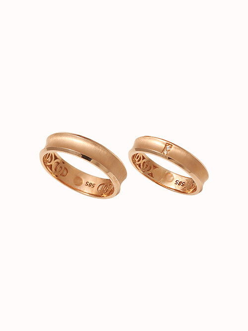 14K 18K 훼이드 무광 커플링