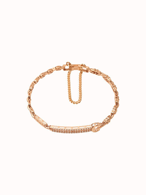 14K 18K 베레이스 G 라운드 팔찌