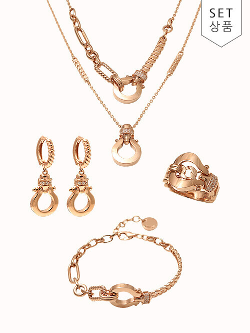 14K 18K 에플라 버클 반지