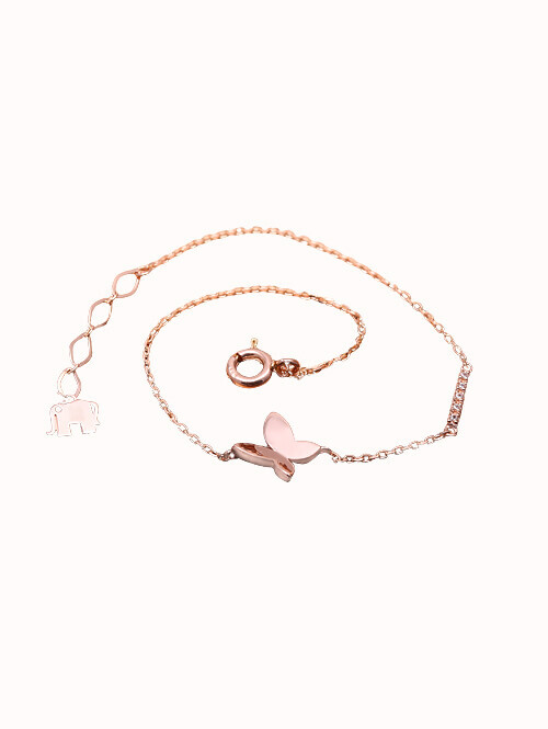 14K 18K 사랑나비 팔찌