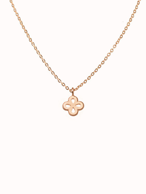 14K 18K 라베르 클로버 목걸이