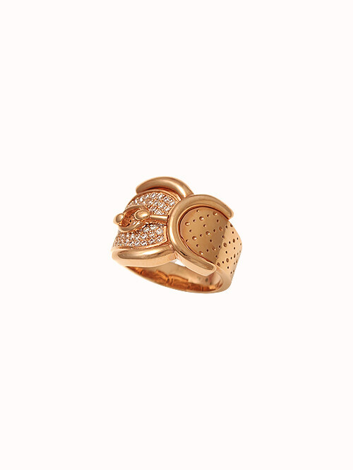 14K 18K 아키라 버클 반지