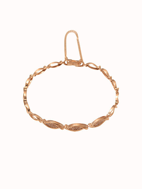 14K 18K 로미에 웨이브 팔찌