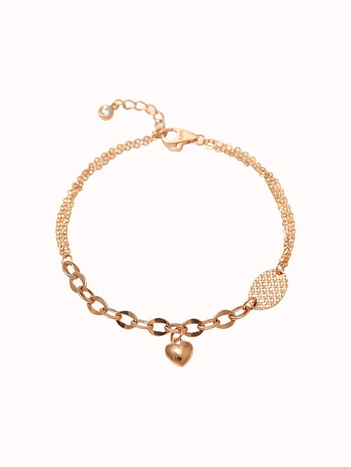 14K 18K 크리사 하트 팔찌