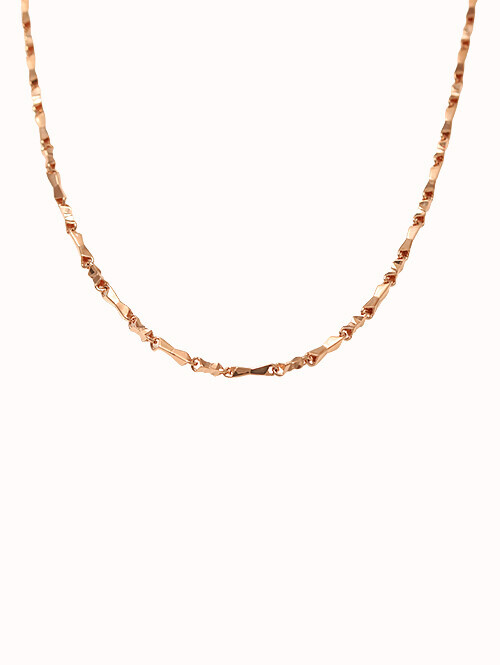 14K 18K 칼린 러프 체인 목걸이