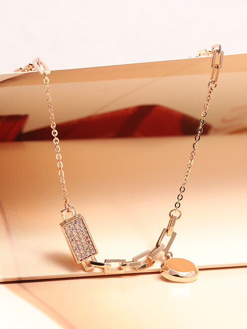 14K 18K 듀엣 사슬 목걸이