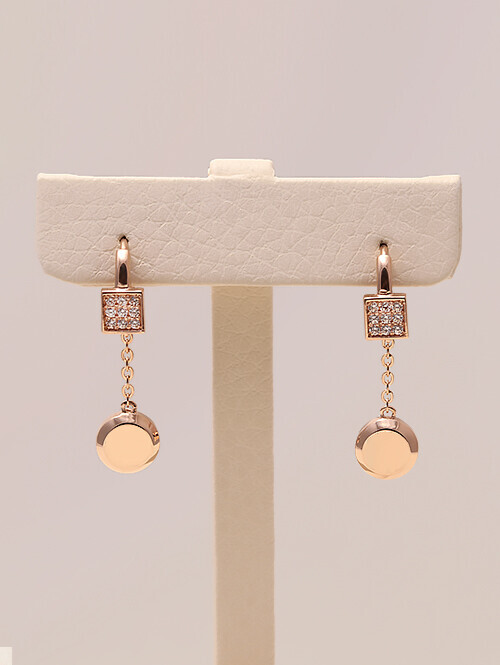 14K 18K 듀엣 사슬 귀걸이