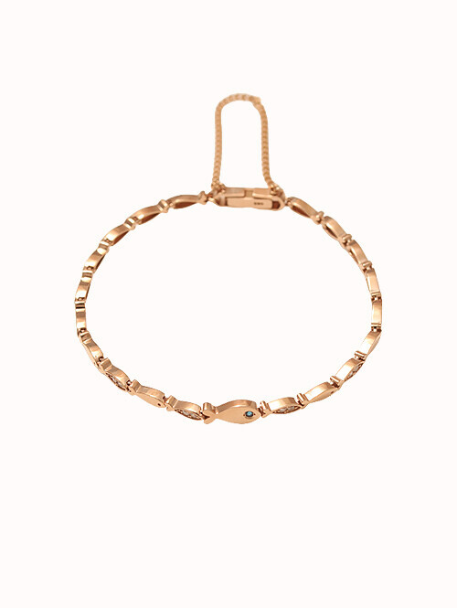 14K 18K 레나타 물고기 팔찌