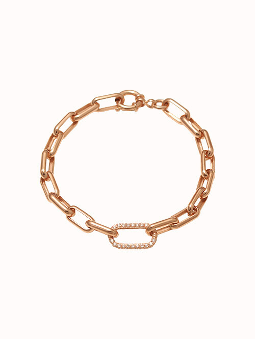 14K 18K 베르아 클립 체인 팔찌