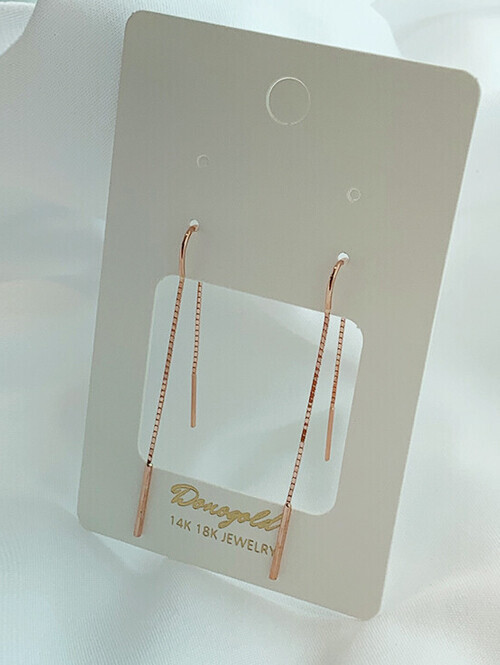 14K 클래식 드롭 귀걸이