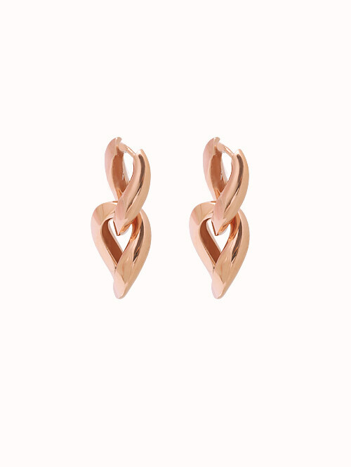 14K 18K 모맨트리 체인 귀걸이 (소,대사이즈)