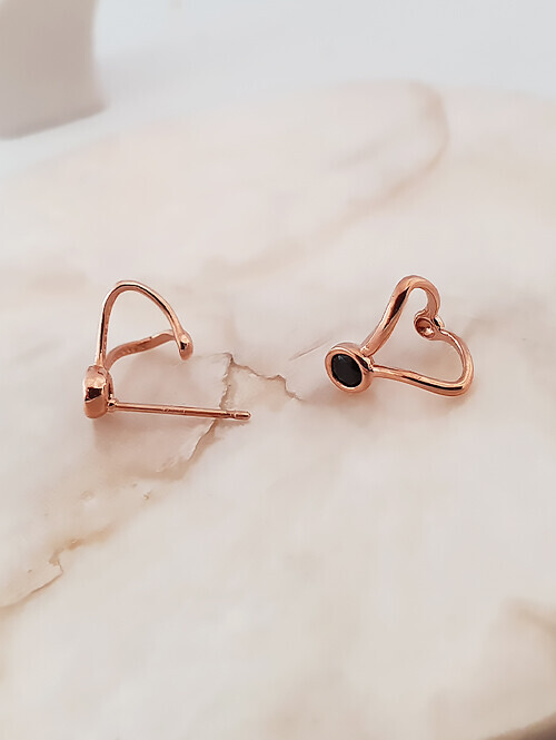 14K 랩 어라운드 귀걸이(핀/침형)