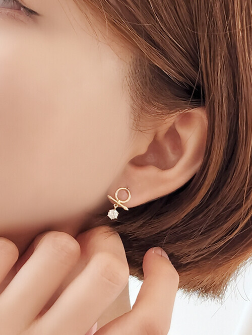 14K 미니 토글 딸랑 귀걸이