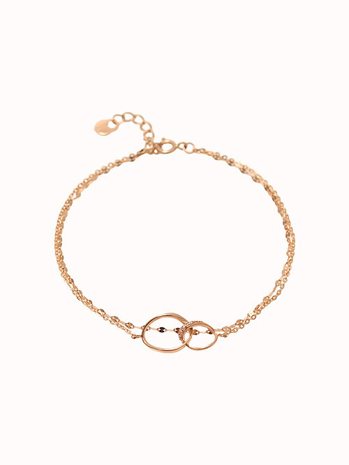 14K 18K 아드리드 엔틱 두줄 팔찌